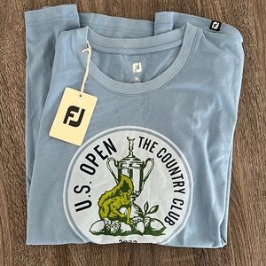 Footjoy 122nd us open t shirt limited edition blue